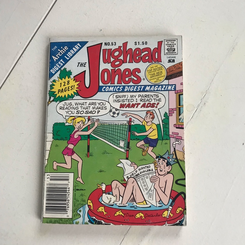 1988 Jughead Jones Comics Digest Magazine No.53 - Colorful Comic Cover